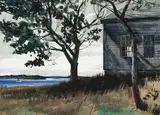 John W. McCoy, Maine in Summer, watercolor on paper