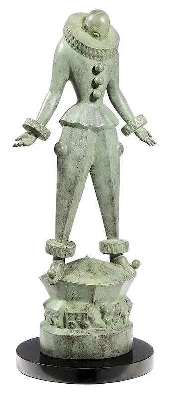 Circus Clown by Marshall Fredericks, patinated bronze on granite stand, sold Nov 2015