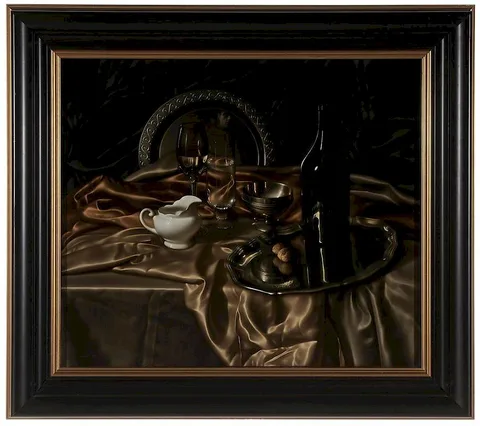 Vitally Grigoryev, Still Life with Reflection of Artist, 1993, oil on linen