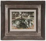 Ramon Kelley, Fountain Reflection, Borda Gardens