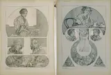 Alphonse Mucha, Two plates from [Figures Décoratifs,] 20 and 37, from [Figures Décoratifs]