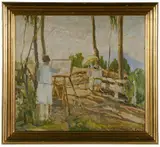 Charles Reiffel, Women Painting Among the Eucalyptus Trees