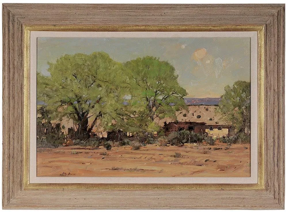 Irby Brown, Southwestern Adobe Village, oil on canvas