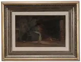 Harry Roseland, Woman By a Hearth