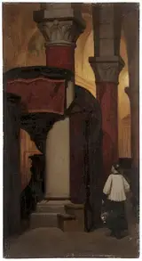 Elihu Vedder, Interior-Church San Geminiano