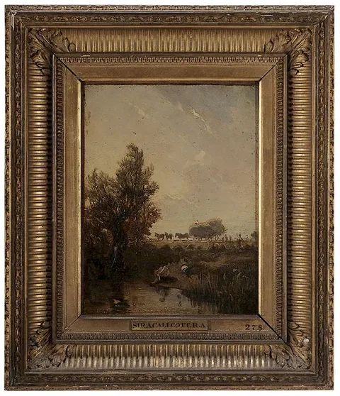 Augustus Wall Callcott, Resting From the Harvest, oil on canvas