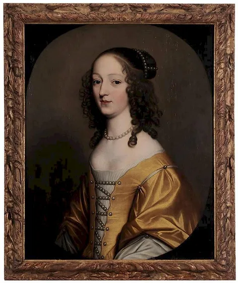 Gerrit van Honthorst, Noblewoman said to be Elizabeth, Queen of Bohemia, 17th century, oil on panel