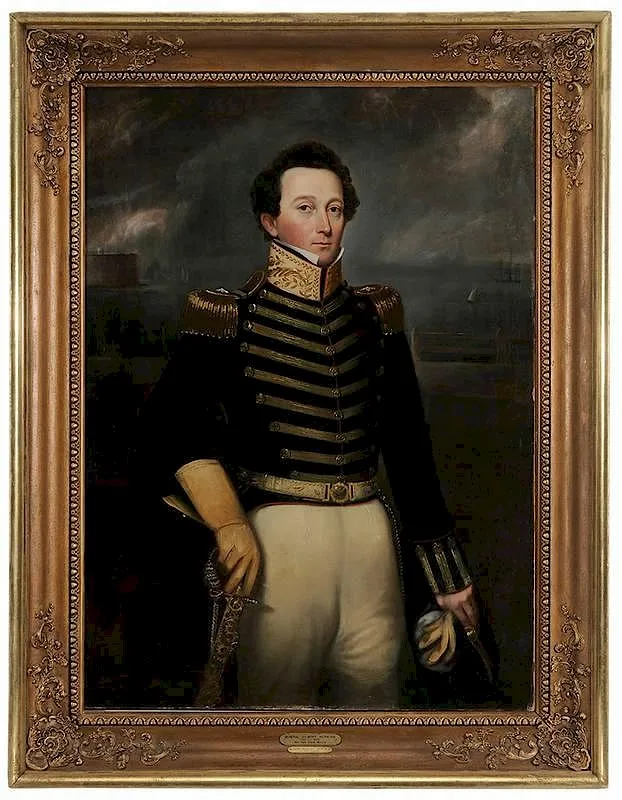 John Wesley Jarvis, General Gilbert Hopkins (1792-1871), New York 11th Artillery Regiment, 1st Brigade, War of 1812, oil on canvas