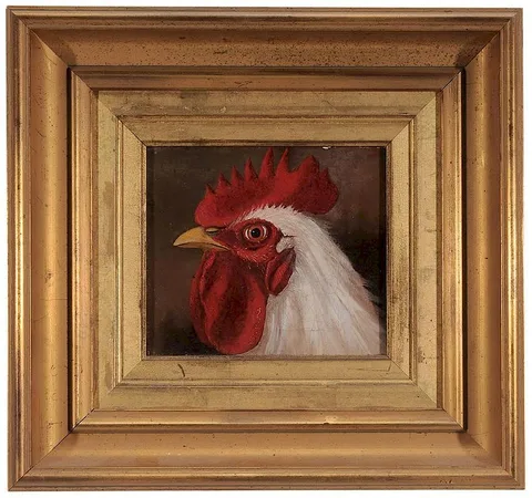 Mary Russell Smith, Head of a Rooster, oil on canvas