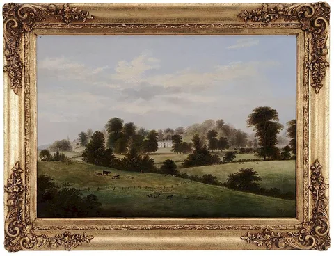 Hilton Lark Pratt, An English Country Manor, 1853, oil on canvas