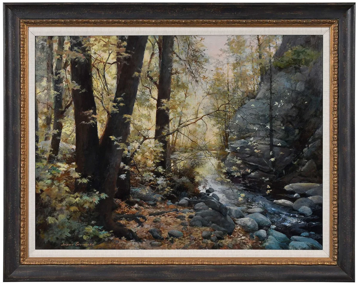 Jerome Grimmer, Last Leaves of Autumn, acrylic on canvas