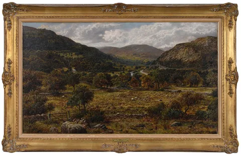 William Henry Mander, In the Conway Valley, near the Falls, Betws-y-Coed, Wales, oil on linen