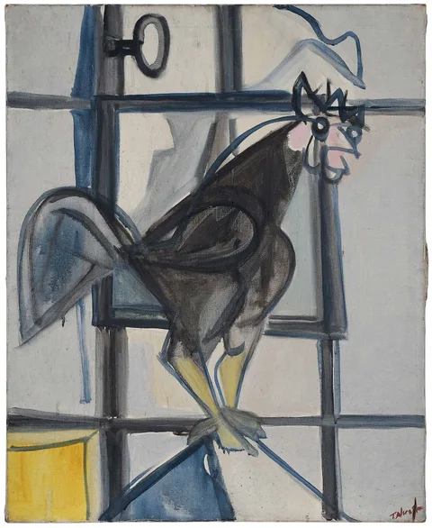 Pierre Tal-Coat, Le coq, 1946, oil on canvas