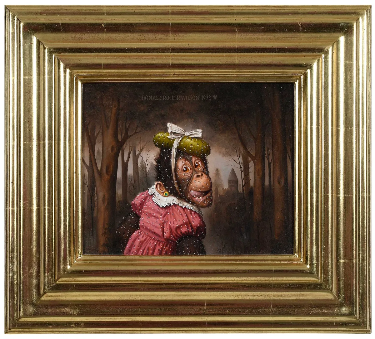 Cookie... by Donald Roller Wilson, oil on board, sold Oct 2025