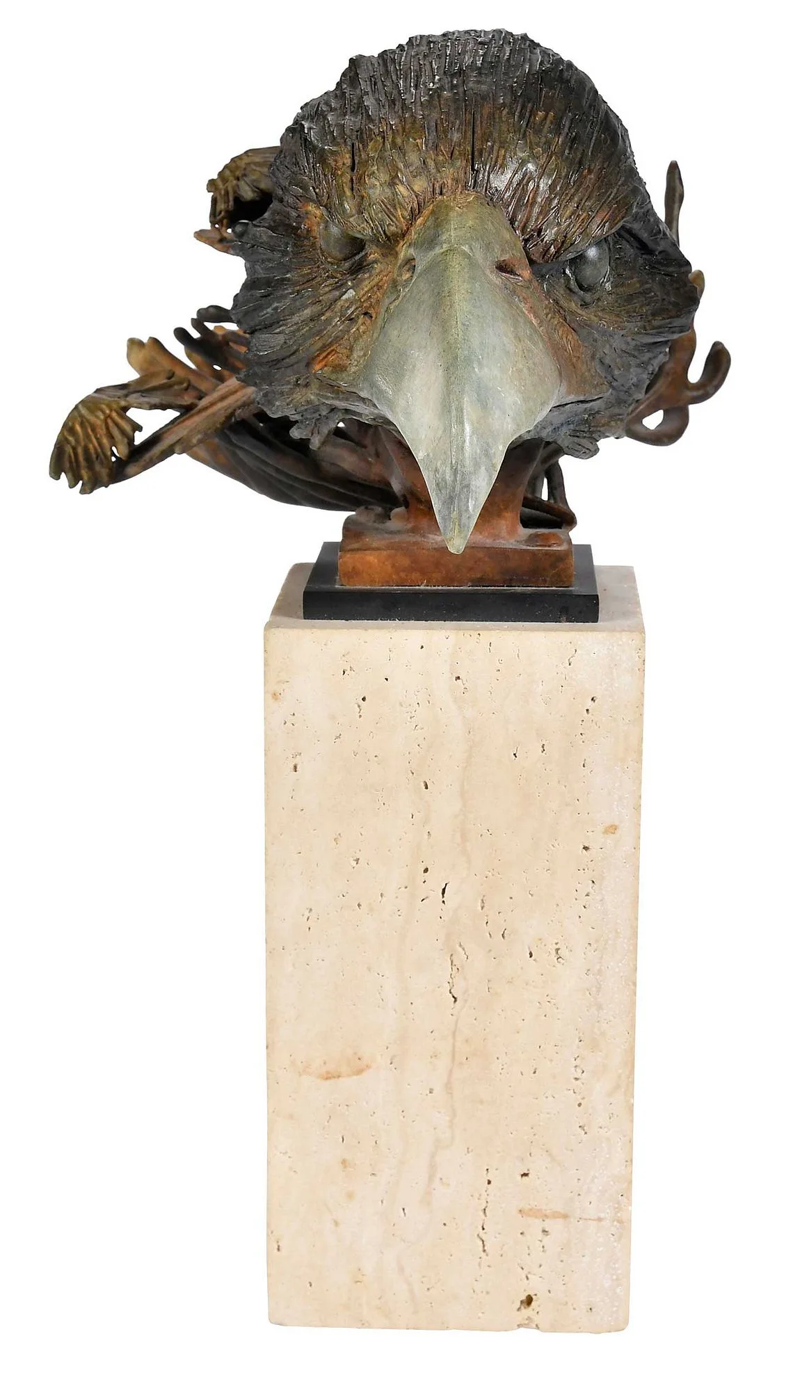 Ted Gall, Eagle, patinated bronze with moveable parts