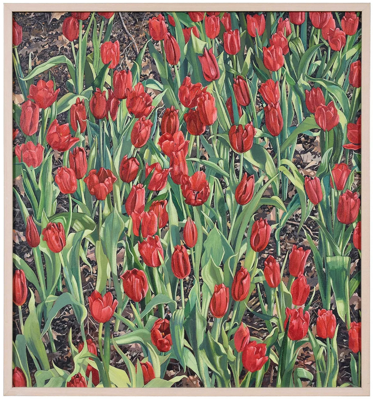 Danny Robinette, Tulips, acrylic on canvas