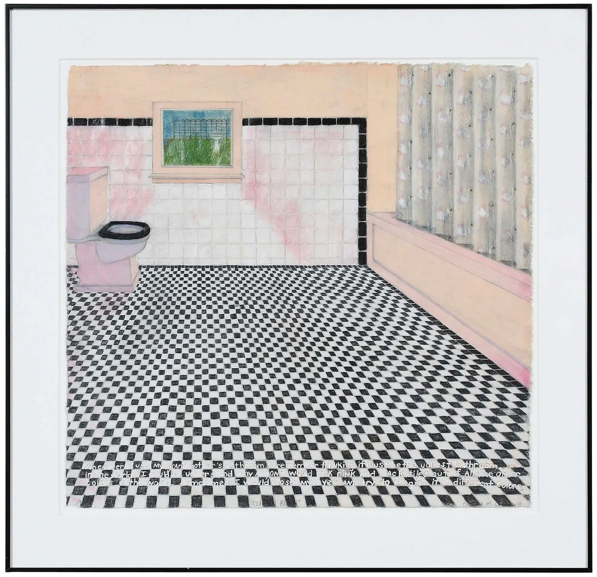 Pamela DeLaura, Color Blind, 1981, mixed media on paper