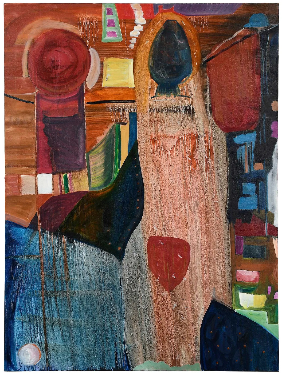 Moon Unit by Elizabeth Dworkin, 1982, oil on canvas, sold Oct 2025