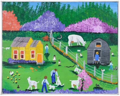 Uncle Carvin by Mary Greene, acrylic on canvas, sold Oct 2025