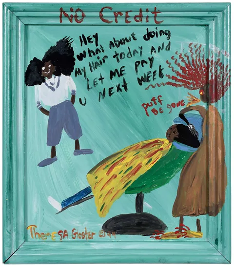 Theresa Gloster, No Credit, 1999, acrylic on board