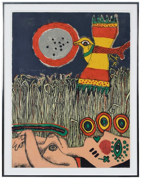 Guillaume Cornelis van Beverloo, Lithograph, 1973, color lithograph on paper