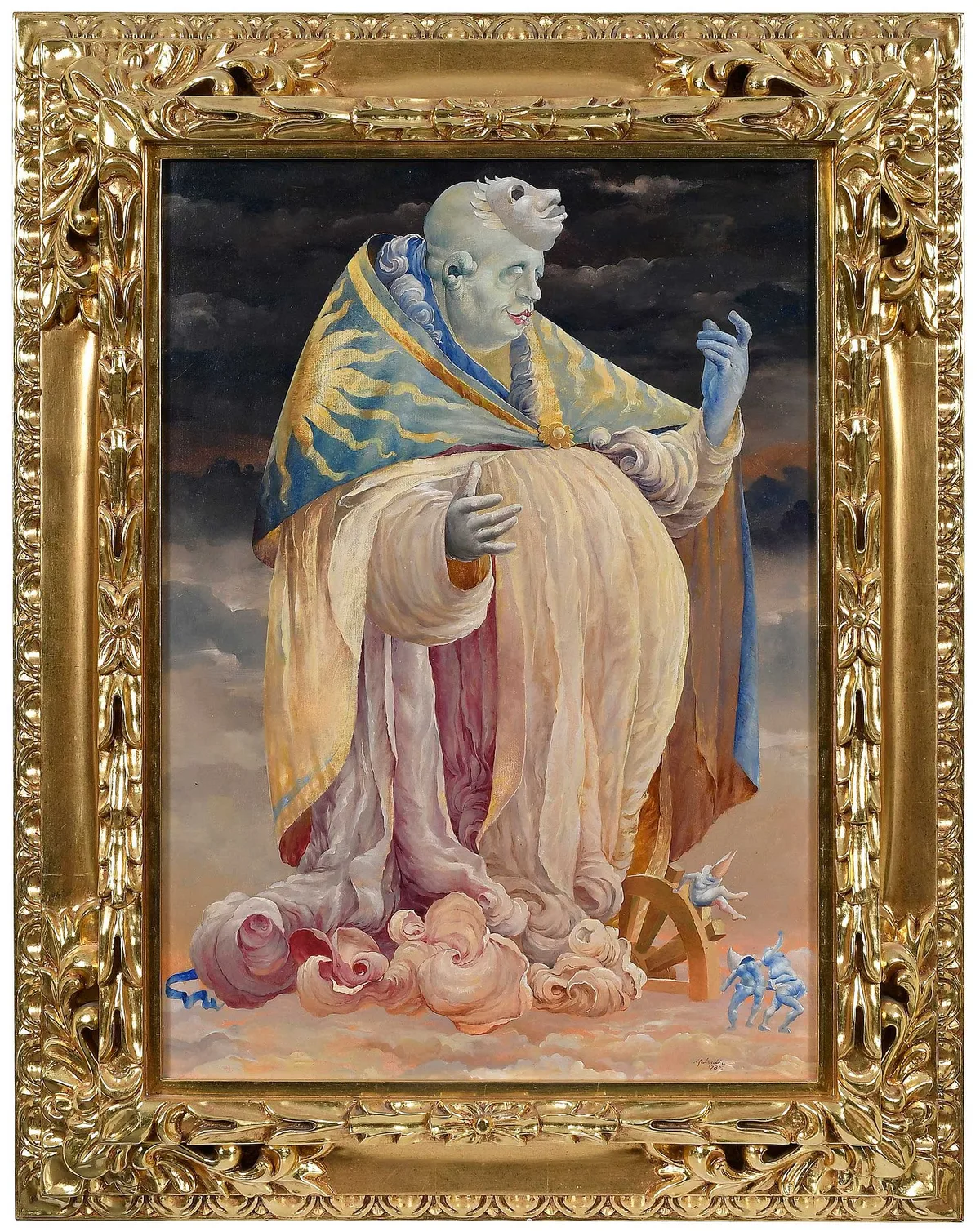 Renzo Galardini, Surreal Painting, 1985, oil on canvas
