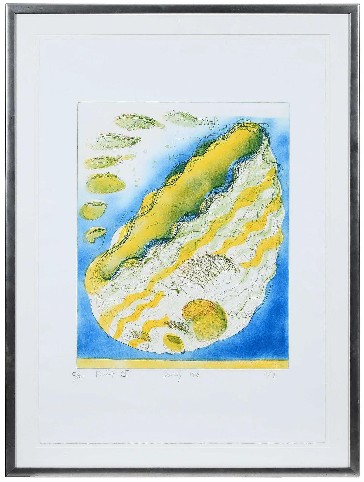Untitled by Dale Chihuly Print, 1987, vitreograph on paper, sold Oct 2025