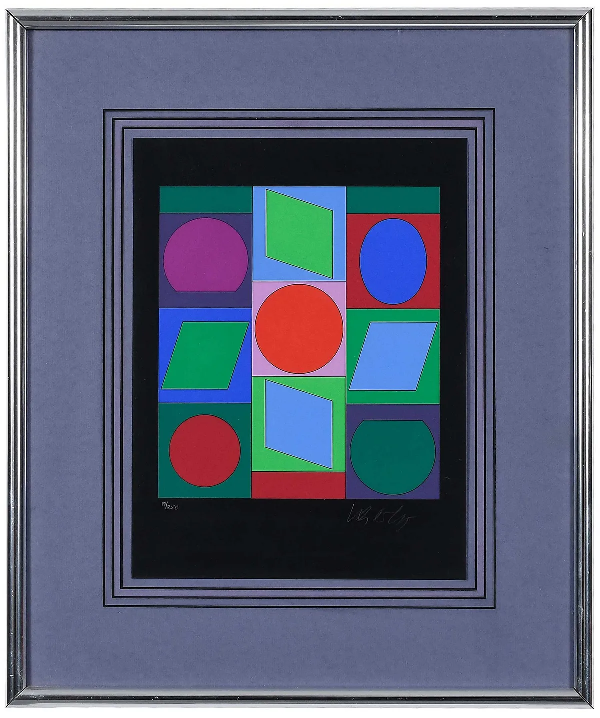 Microcosmos Cubes by Victor Vasarely, serigraph, sold Oct 2025