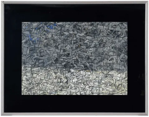 Thomas Downing, Early Abstract Composition, circa 1950, gouache on paper