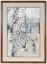 Thomas Downing, Abstract with Blue Rectangle