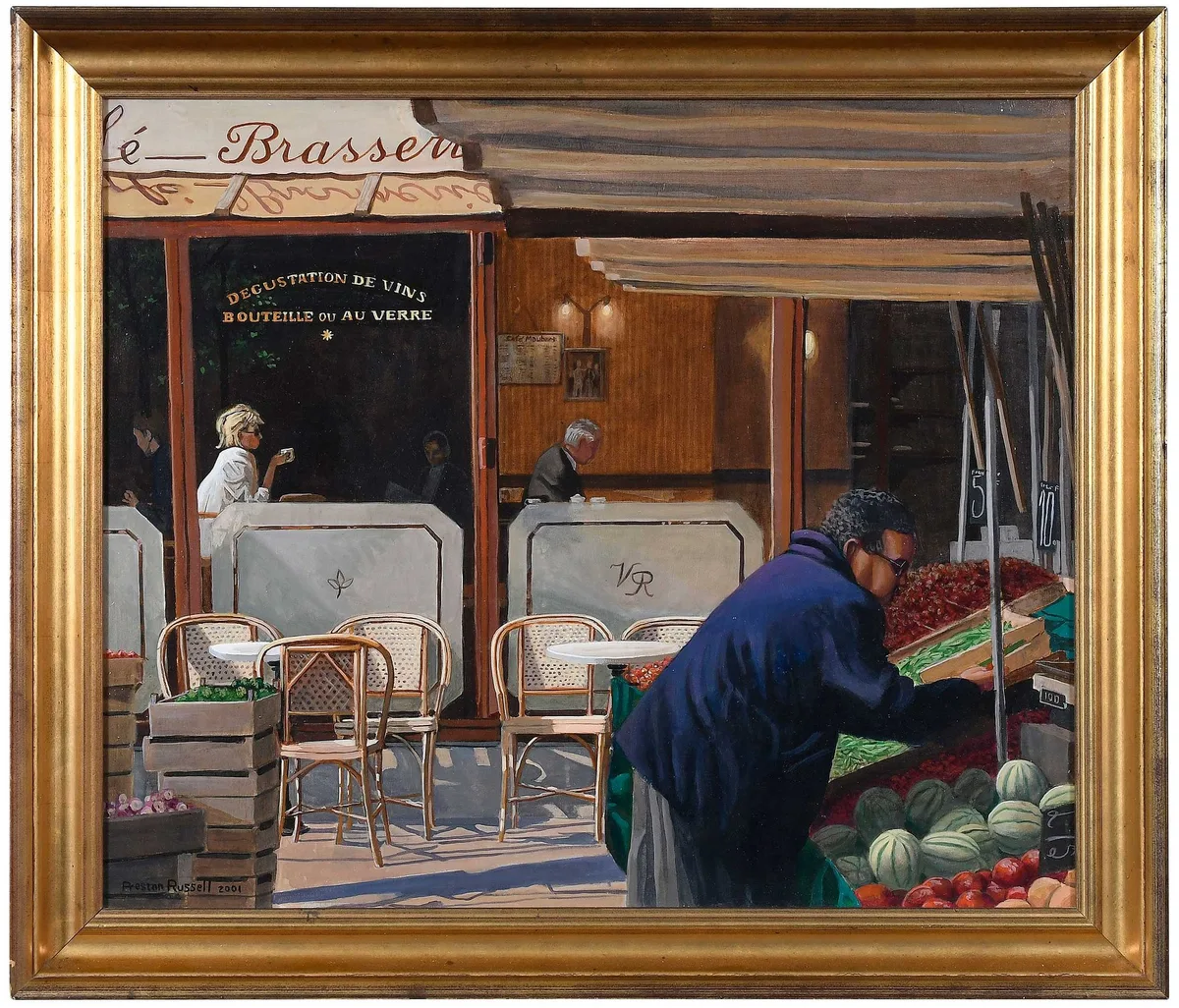Dr. Preston Russell, France Inspired Painting, 2001, oil on canvas