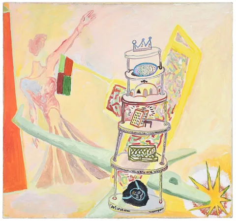 Ethelyn Honig, Painting, 1995, oil on primed canvas