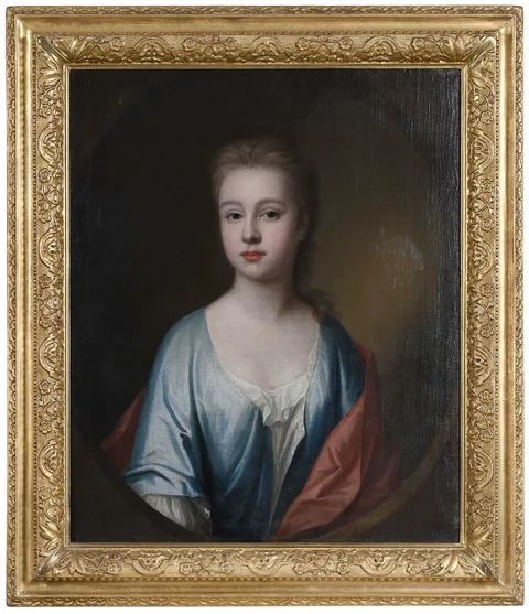 Sir Godfrey Kneller, A Young Lady in a Blue Gown, possibly 18th century, oil on linen