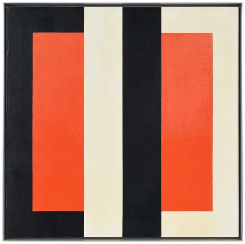Frederick Hammersley, Proverb, oil on canvas