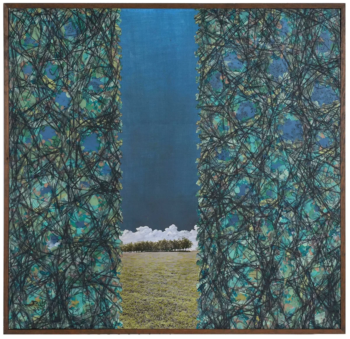 Jack Stewart, Forest Field - At Noon, 1976, acrylic