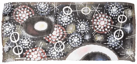 Gordon Onslow Ford, Apace II, 1997, acrylic on mulberry paper