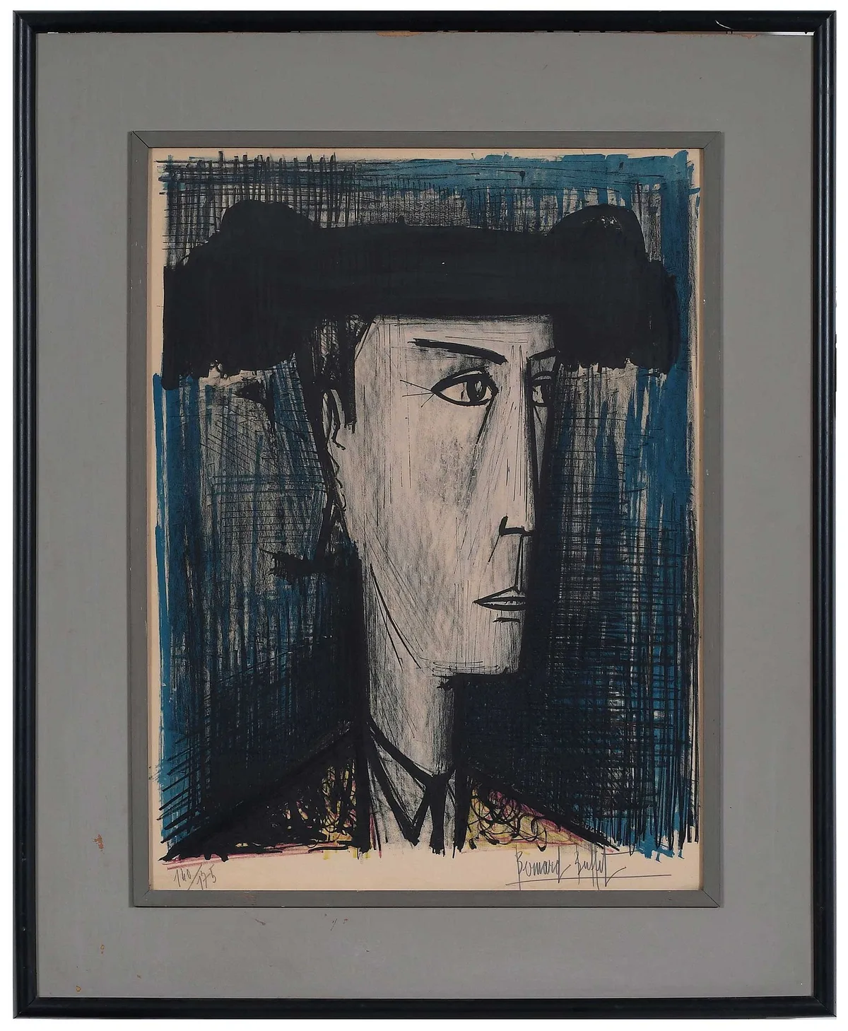 Le Toreador by Bernard Buffet, 1960, color lithograph, sold Oct 2024