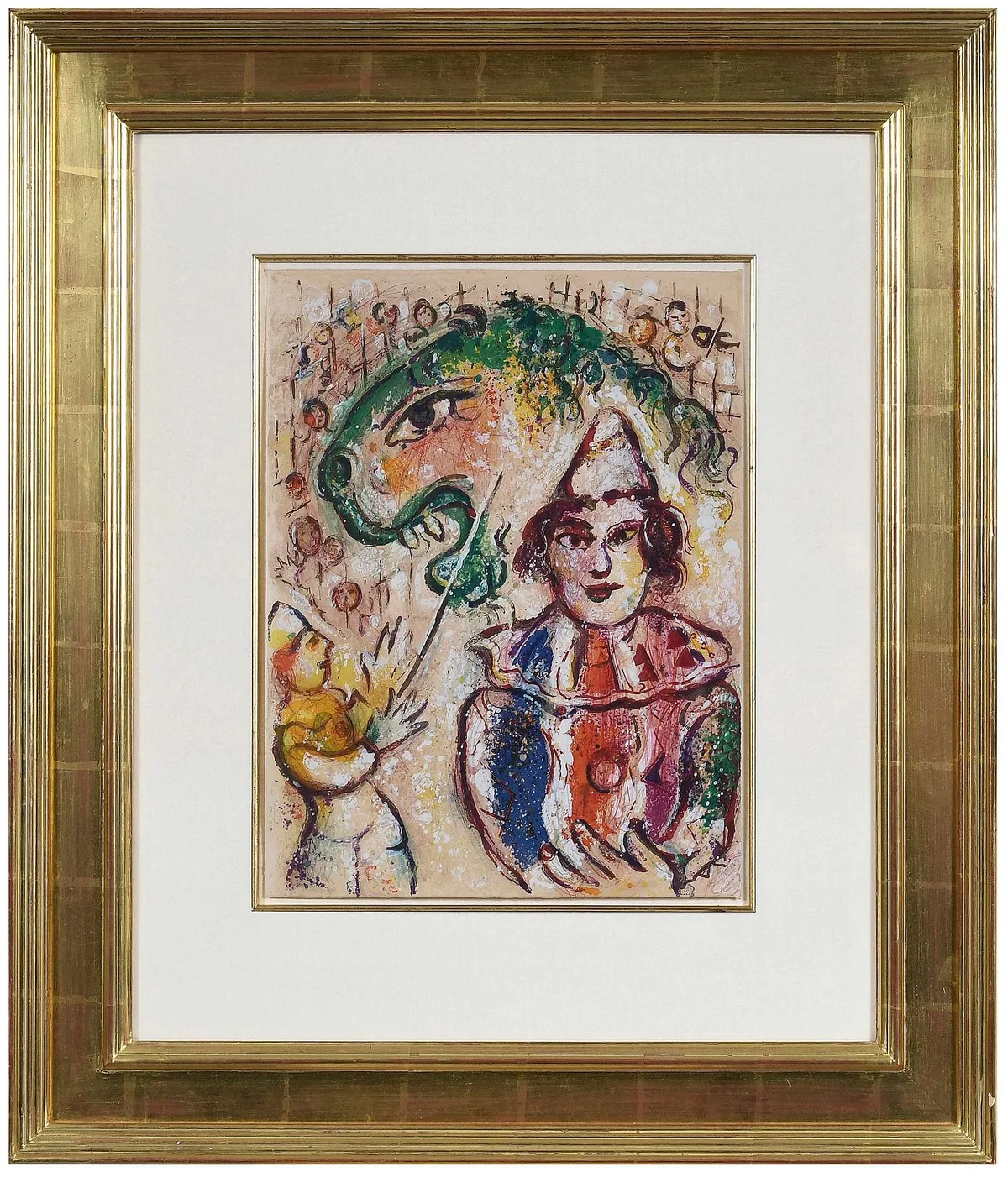 La Cirque by Marc Chagall, color lithograph, offered Apr 2025