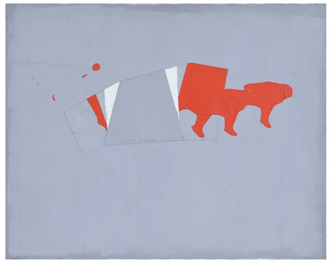 Gray Painting Series by Judy Rifka, 1980, layered acrylic on canvas, sold Oct 2024