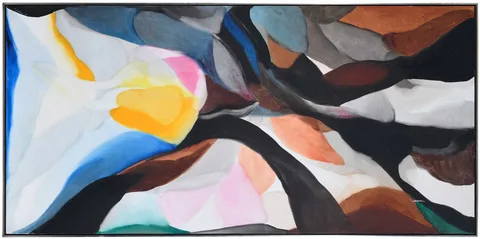 Alice Baber, Dark Leap to Light, 1976, oil on canvas