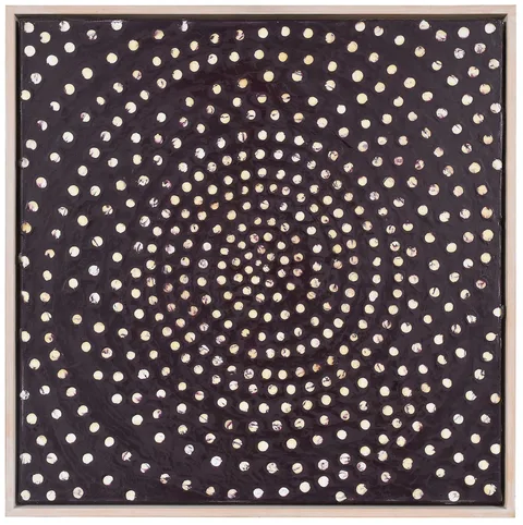 Ross Bleckner, Dome, 1993, oil and encaustic on canvas