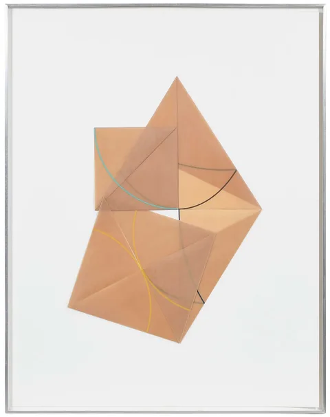 Combination Series by Dorothea Rockburne, 1978, collage with folded vellum, sold Apr 2026