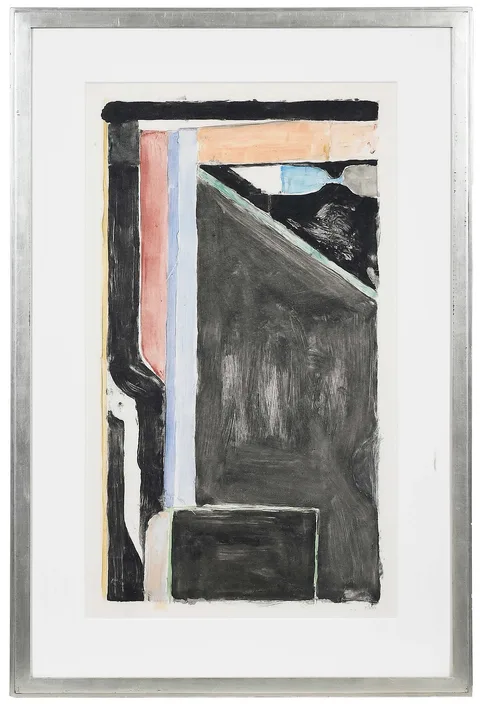 Richard Diebenkorn, Monotype, monotype in colors on Japon laid paper