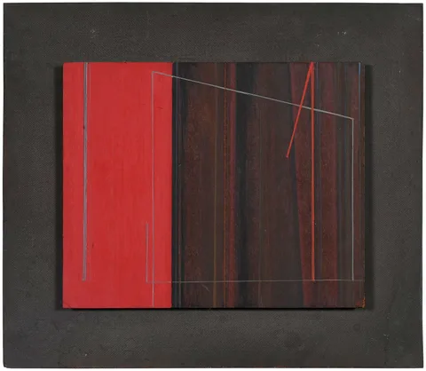 Luc Peire, Falla, 1964, oil on panel on original painted wood Masonite support