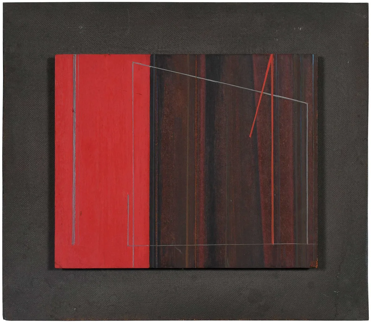 Luc Peire, Falla, 1964, oil on panel on original painted wood Masonite support