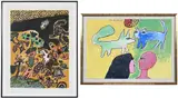 Guillaume Cornelis van Beverloo, Gouache and Lithograph