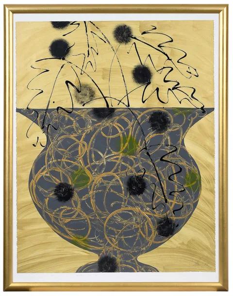 Catherine Warren, Gestural Still Life, 1995, acrylic on paper