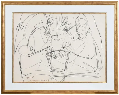 Lamar Dodd, Heart Series, 1980, charcoal on paper