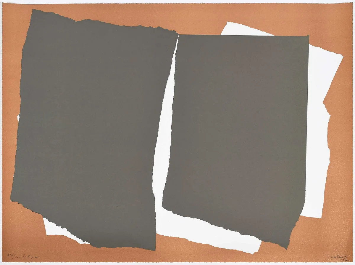 Eclipse by Italo Valenti, 1970, color lithograph, offered Apr 2025