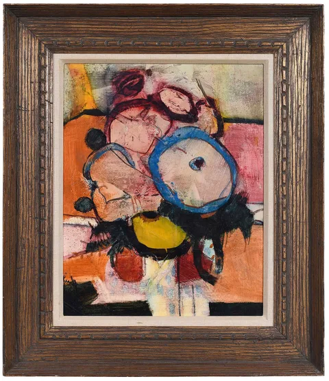 Donald Roy Purdy, Modern Still Life, encaustic and oil on canvas